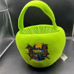 Nickelodeon Teenage Mutant Ninja Turtles Halloween/ Easter Green Plush Basket